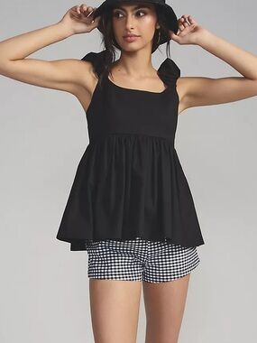 Anthropologie babydoll/ peplum tank top